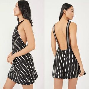 Free People / NWT Juni Mini Dress Black